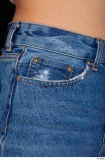 Lady Dee blue jeans skirt hips 0010.jpg